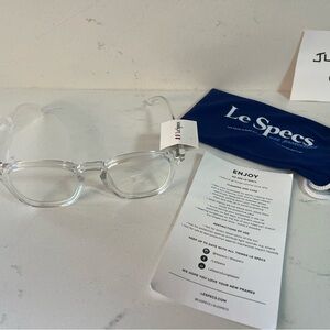 New Le Specs no biggie clear Eyewear,Le Specs blue light glasses, le specs clear